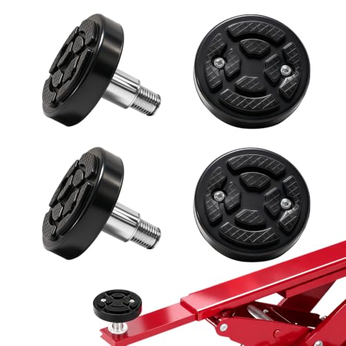 Draviple 4 Pack 35mm Shaft Diameter Car Lift Round Tray Rubber Pads, Durable Rubber Round Tray Pads Replacement for Bendpak Maxjax Rotary 2 Post Lift and Other 35mm Shaft Diameter Lifts by Draviple - Used condition - US$61.43