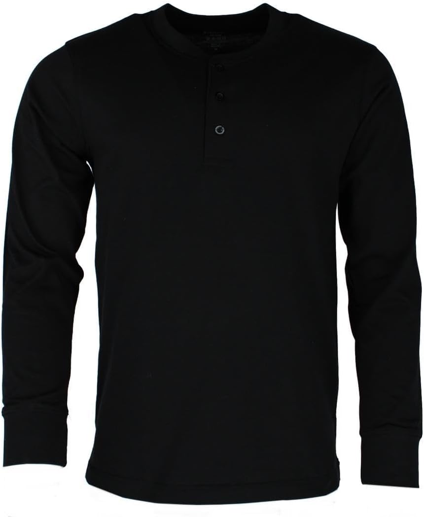 Knocker Men's Big & Tall Crewneck Henley Lounge Top