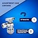 New Age America® 9pcs Angle Stop Valve AquaFlow 360™ | 8pc 1/2
