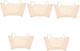 NOLITOY Colete Feminino 5 Peças Almofadas De Suor Nas Axilas Moletons Para Meninas Senhoras Camisolas Camisa Colete De Suor Fino Colete De Suor Feminino Lavável Colete De Suor Nas Axilas