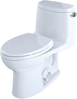 TOTO MS604114CEFRG#01 UltraMax II One-Piece Elongated 1.28 GPF Universal Height Toilet with Right-Hand Lever and CEFIONTEC...
