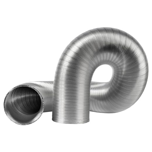 10 cm / 100 mm Alurohr - 1.5 m lang Flexibler Belüftungsrohs - für Wäschetrockner Abzugshaube, Rohrventilator, Klimaanlagen - Luftkanal Einlas, Ablufts chlauch für Gewächshauszelte, Growbox