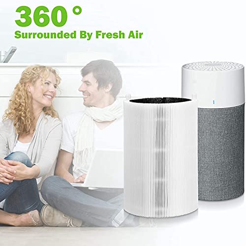 VENOAL 4X Filter für Blue Pure 411/ 411+ & 3210 Luft Reiniger Filter Aktivkohle Filter-4