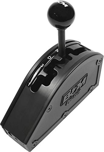 New B&M Automatic Shifter,Pro Gate,Black Knob,Rear Exit Cable,Compatible With Gm 4-Speed Transmissions #TOP1