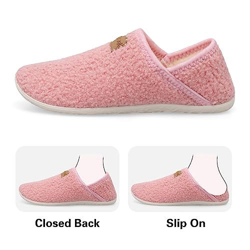 Image of Spesoul Fuzzy House Slippers for Women Men Indoor Closed Back Lightweight Cozy Faux Furry Lining Barefoot House Shoes Slipper Socks for Bedroom Home Office Yoga Outdoor Walking Shoes