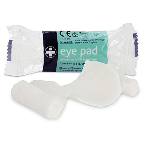 Reliance Medical Number 16 Sterile Eyepad Dressing and Bandage for Ref 321 - Pack of 10 Cover