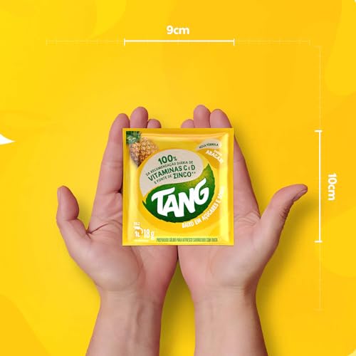 Refresco em pó Tang abacaxi display com 18 unidades de 18g