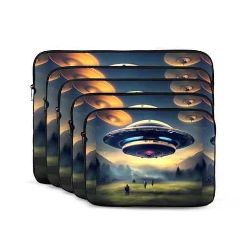 Airship Landing Laptop Sleeve Case 12 Inch Suitable for Notebook Computer Tablet Traveling Carrying Simple Case2
