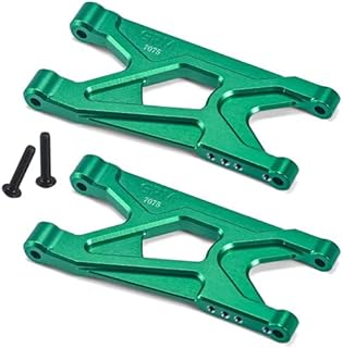 Aluminum 7075 Rear Suspension Arms For Arrma 1/10 GORGON 4X2 Mega 550 Brushed Monster Truck-ARA3230 Upgrades - Green