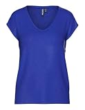 striped lurex t-shirt Pieces, Camiseta, adolescente, holgada, detalle, cuello redondo, manga corta