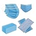 500 Pack Blue Disposable Face Masks - 3 Ply Protection Face Cover Comfortable, Breathable Face Mask