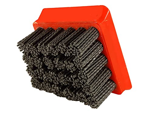 Silicon Frankfurt Marble Leather Brush Abrasive Brush for polishing grit 600 (Packed of 3NOS)