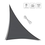 185 g/m² HDPE-Gewebes ist luft- und wasserdurchlässig. Extra starke Nähte. Das Sonnensegel ist resistent gegen Verblassen, Schimmel, Pilzbefall und Flecken.