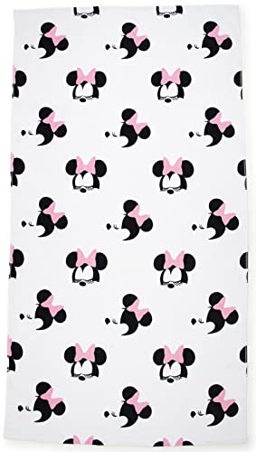 Disney Minnie Mouse estilo toalha de praia grande 86 cm x 162 cm 100 % algodão