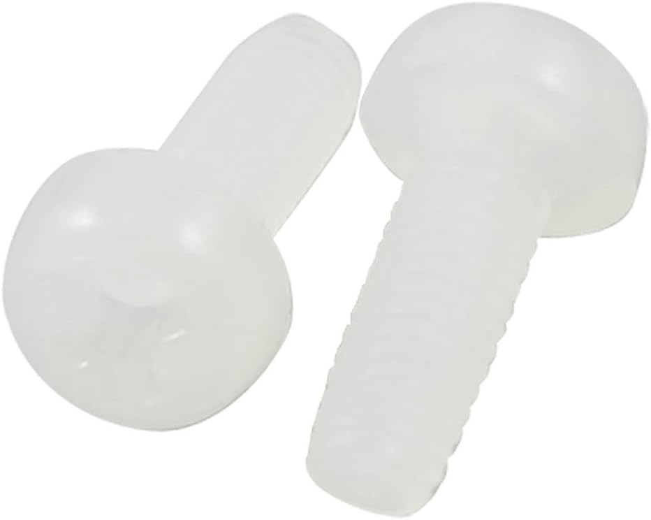 50 Pcs Nuts 3mm Thread Diameter 8mm Length Phillips Bolt Cross Head Panel Nuts Plastic Screws