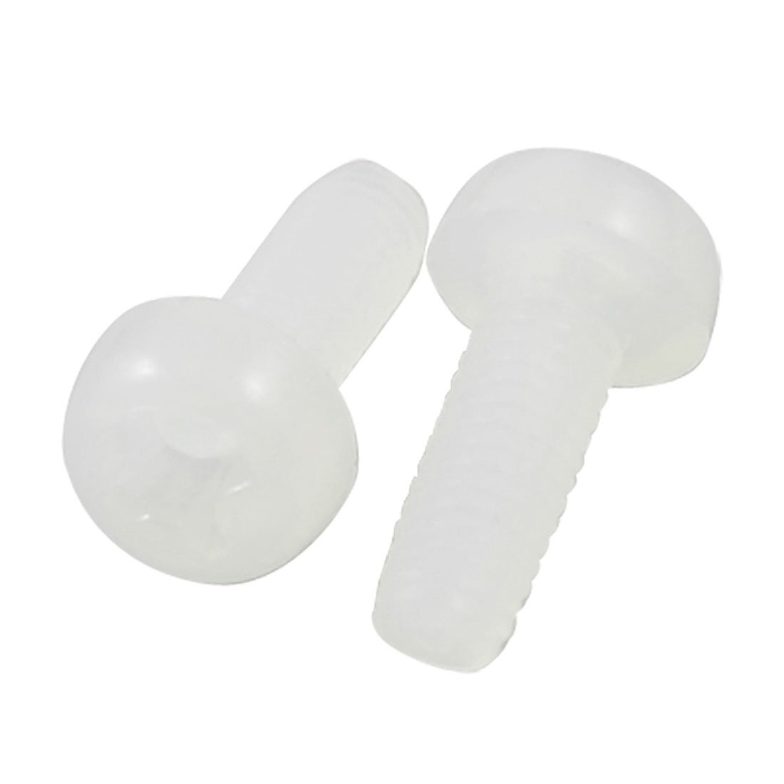 Aexit 10 Pcs Nuts 3mm Thread Diameter Phillips Bolt Cross Head Plastic Panel Nuts Screws Fastener