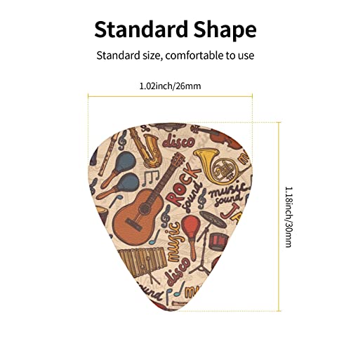 Instruments de musique – Médiators pour guitare basse électrique et acoustique (12 pièces) - Les Beatles, Paul McCartney, John Lennon, RIngo Starr, George Harrison Instruments de musique - Médiators pour guitare basse électrique et acoustique (12 pièces) – Image 5