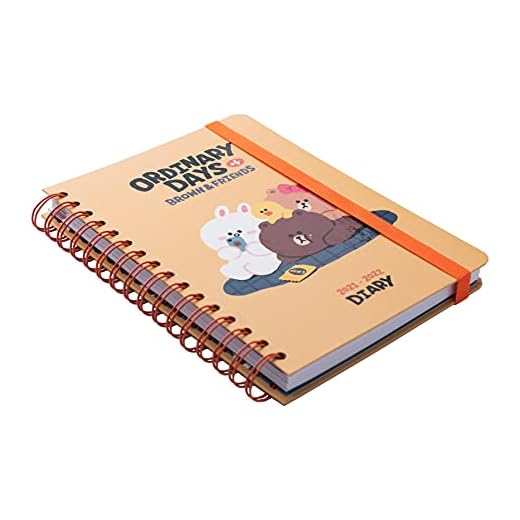 Grupo Erik Agenda 2021-2022 Line Friends-Agenda escolar 2021-2022 / Agenda 2022 semana vista-Agenda 12 meses desde Agosto de 2021 a Julio de 2022 │ Agenda A5-licencia oficial-Agenda Erik