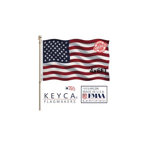 Drapeau américain 1,2 x 1,8 m en nylon résistant grand format double face - 2