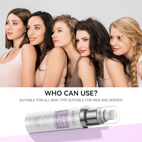 DMYGO Dark Spot Remover for Face, Dark Spot Corrector for Age Spot Sun Spot Brown Spot Melasma Uneven Skin Tone, with Vitamin C and Hyaluronic Acid for Women and Men, 1.7 FL OZ