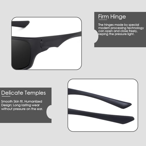 Image of Dervin UV Protected Polarized Sports Sunglasses for Men & Women | Ideal for Driving, Cycling, Biking & Cricket
