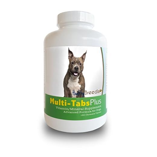 Healthy Breeds American Staffordshire Terrier Multi-Tabs Plus Chewable Tablets 180 Count