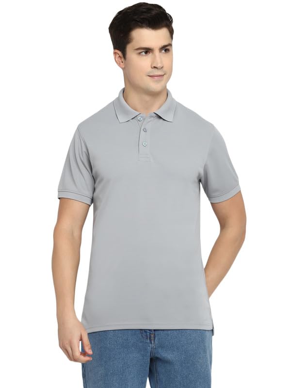 Image of Southern Alps Polo Collar T-Shirt with Moisture Wicking for Men
