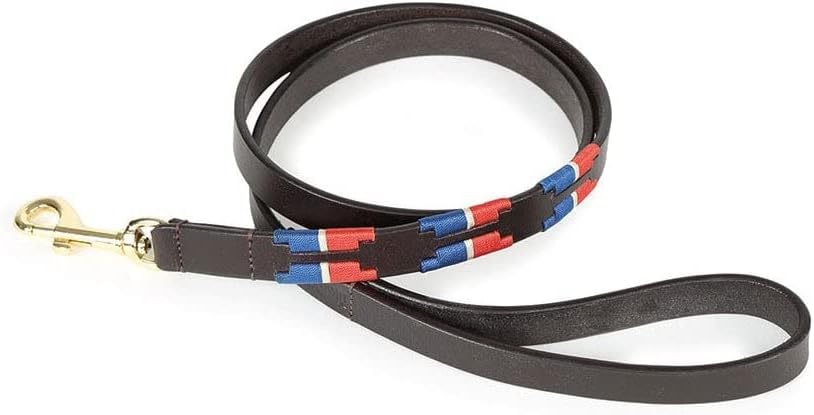 DROVER Polo Dog Lead (Navy/Pink/Natural, Medium)