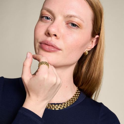 FOSSIL Women's Stainless Steel bracelet with fold over closure