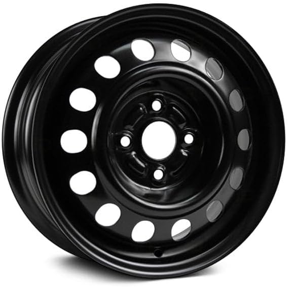 New 14x5.5 inch Custom Wheel - Black Standard Steel Rim ST Bolt- Pattern 4x100 mm Offset 45 mm