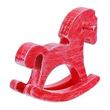 Scelta del materiale: la costruzione in legno garantisce che questa statuetta di animale in legno fornisca un'aggiunta stabile alla tua collezione di sculture rustiche da libreria o decorazioni vintage di cavalli, sculture natalizie in legno, decorazioni di cavalli da studio