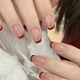 [YUANLIFE] ジェルネイルシール 手用 半硬化ネイルシール 硬化タイプ ネイルシール ジェルネイル 貼るだけ フレンチ ジェルネイル 長持ち 無臭 防水 ショートネイル オフィスネイル ネイルピ 簡単 キラキラ 可愛い シンプル 女性 プレゼント ツール付き EN25 (ES301)