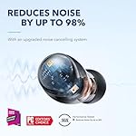 Soundcore by Anker Space A40 Adaptive Active Noise Cancelling Wireless Earbuds, Reduce Noise by Up to 98%, Ultra Long 50H Playtime, 10H Single Playtime, Hi-Res Sound, Comfortable Fit, Wireless Charge - Image 2