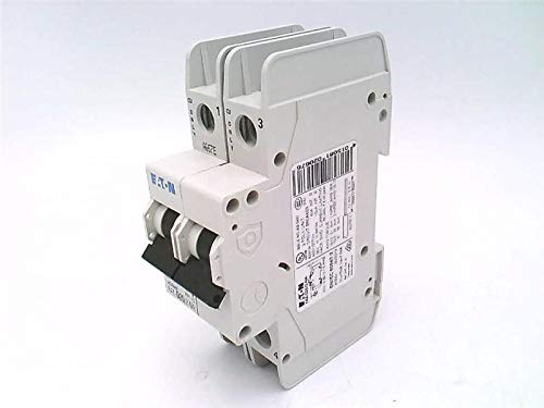 CUTLER HAMMER FAZ-D20/2-NA Current LIMITING, 2 Pole, 20 AMP, D Curve, 480Y/277 VAC, DIN Rail Mount, Miniature Circuit Breaker
