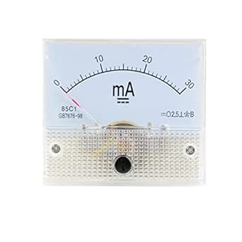 JZK 30mA Amperometro Pannello Amp Meter, Analogico Pannello Corrente Meter DC 0-30mA, 85C1 DC Corrente Puntatore Amperometro, Ampere Tester Gauge