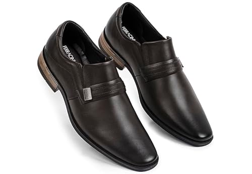 SAPATO SOCIAL MASCULINO FERRACINI PORTO 6208-575H EM COURO Cor:Marrom;Tamanho:40