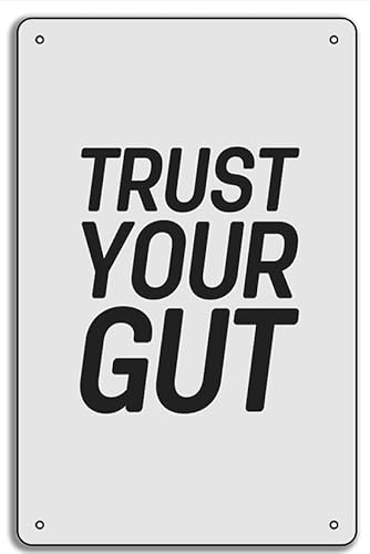 Positive Confidence Boosting Trust Your Gut Inspirational Quote Printable Wall