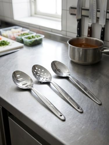 3-Pack Kunz Spoon Small Set 8 inch 18/10 Stainless Steel - Image 5