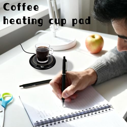 Kaffeetassenwärmer USB, Tassenwärmer mit 3 Temperaturstufen, Smart Automatischer Abschaltung, Energiesparender Teewärmer & Getränkewärmer für Büro und Zuhause
