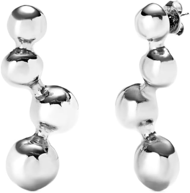 UNOde50 Bubble Drop Earrings, 4-Bead Design, SER INTREPIDA Collection