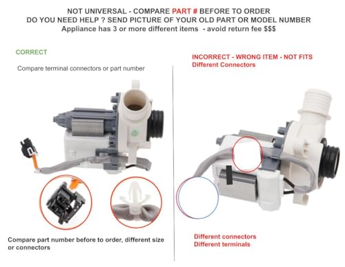 GSPUSA WH23X28418 CKDX28418X compatible with General Electric Washer Drain Pump fits old number WH23X28418 by GSPUSA - Image 3