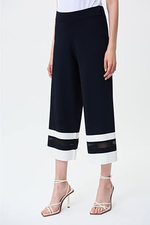 Joseph Ribkoff Pants 231938 Navy Blue White