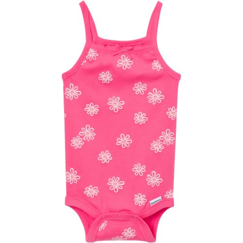 Image of Gerber Baby Girls Multi-Pack Sleeveless Onesies Bodysuit