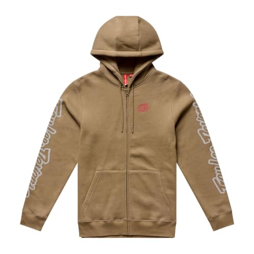 Image of Troy Lee Designs Zip Up Hoodie Badge Sienna XL