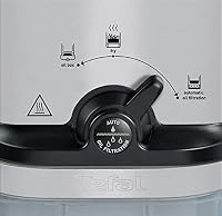 Tefal Oleoclean Compact Elektrische Fritteuse, 2 L Öl-Kapazität, Fritteuse mit Ölfiltration, spülmaschinenfeste Teile, Sichtfenster, einstellbare Temperatur, schwarz, Edelstahl, FR7016 – Ansicht 7