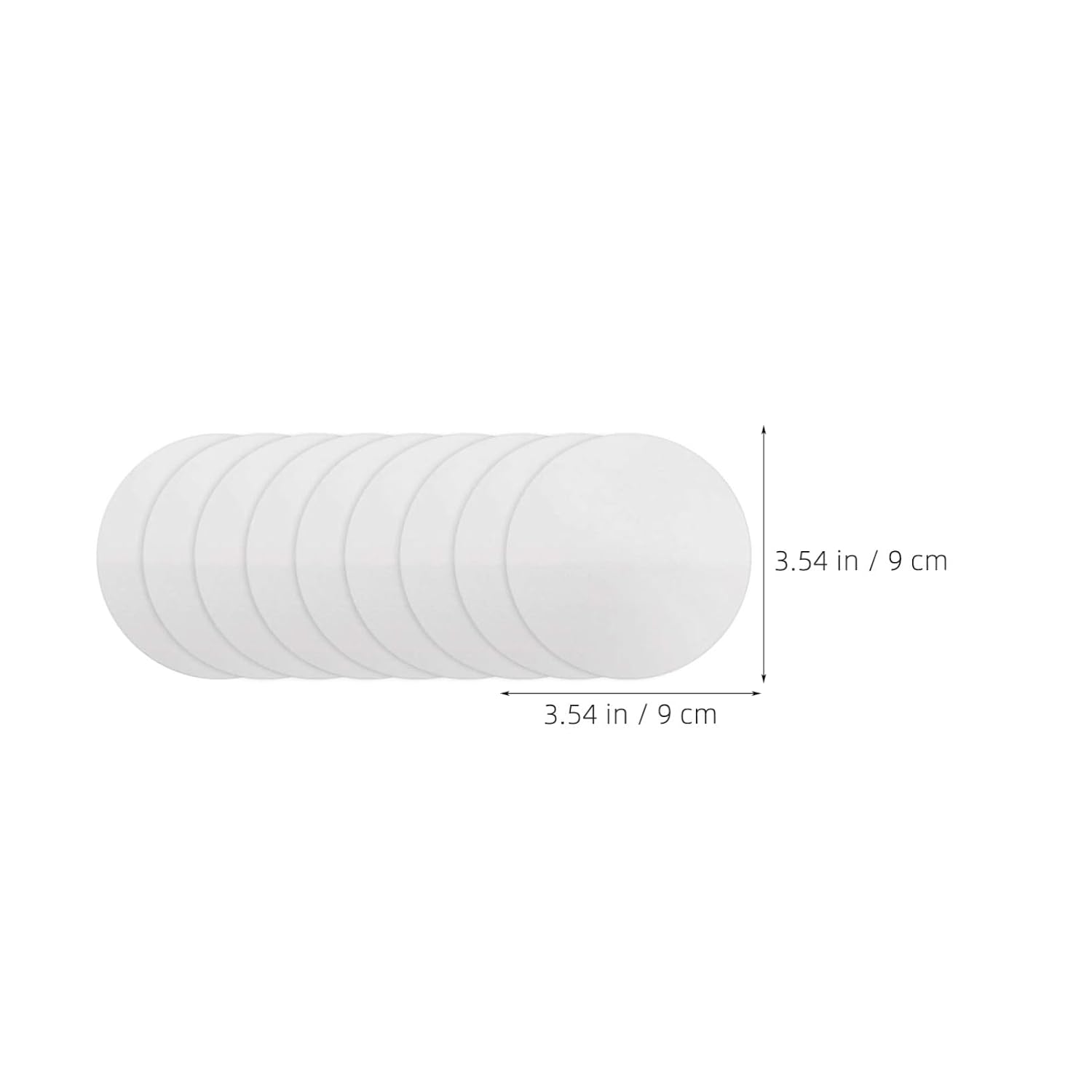 100 Sheets 9Cm Round Qualitative Filter Paper Medium Speed Oil Test Discs for Laboratory Chemical Analysis and Lab Filtration