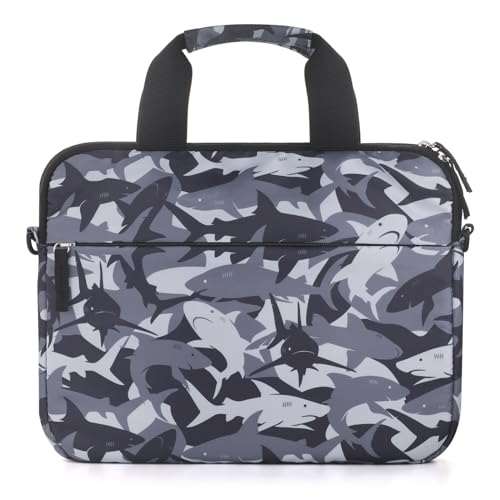 Foxstory Kids Tablet Bag for Boys, Kids Tablet Carrying Case for Fire HD 10, HD 8, Fire 7 Sleeve Bag Kid Kindle Bag, iPad Bag for Kid, Shark Black