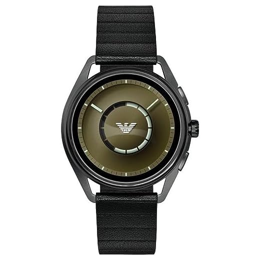 Emporio Armani Smartwatch för män med läderrem ART5009
