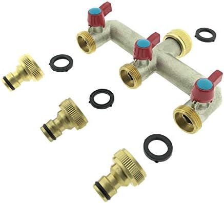 Gartenschlauch-Adapter Messing - 3/4 Zoll GHT Auf NPT - 2 Stück Set Für Dichte Verbindungen