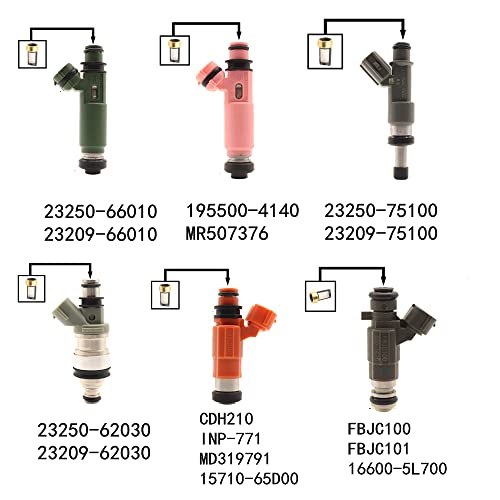 Haneex Fuel Injector Repair Kit 101 Micro Filter Basket Filter For Multiple Brands [6Mm X 3Mm X10.7Mm] Haneex Repair Seal Kits [50 Pcs] #TOP4